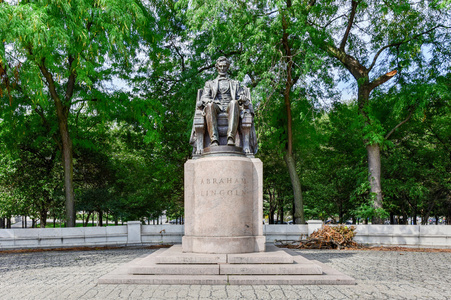 亚伯拉罕林肯雕像在格兰特公园