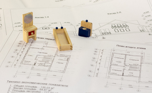 建筑图纸和房子的计划