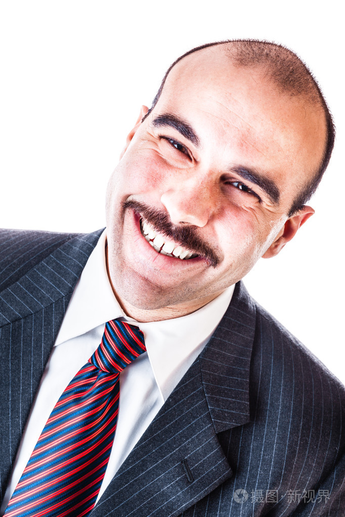 满面笑容的商人