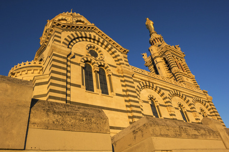 在法国马赛 Notre Dame de la 前卫