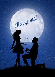 在月光下求婚