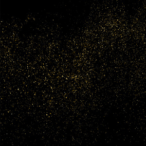 黑色背景上的金色闪光纹理。 纸屑的金色爆炸。 黑色背景上金色的抽象纹理。 设计元素。 矢量插图10。
