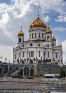 俄罗斯，莫斯科。基督在莫斯科救世主大教堂