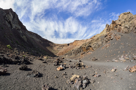 兰萨罗特岛岛的火山地质景观