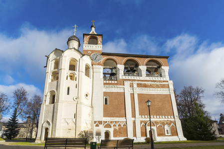 在苏兹达尔钟楼救世主 Euthymius 修道院始建于 16 世纪，俄罗斯旅游金戒指