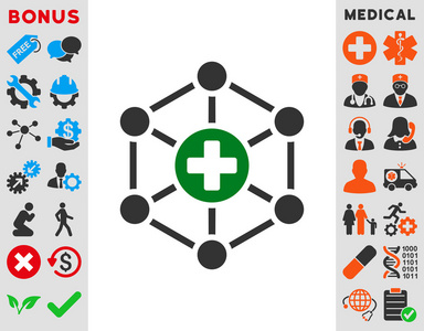 医疗网络图标