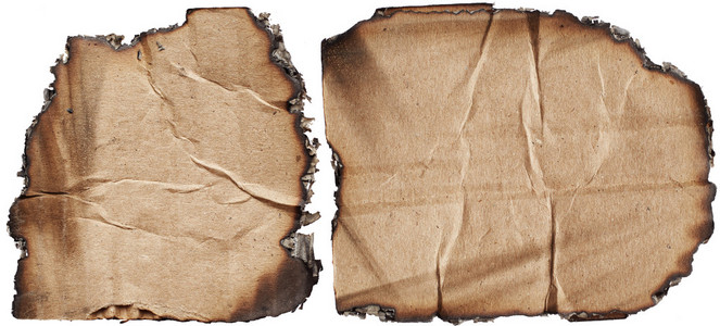 烧焦的纸板图片