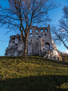 Ogrodzieniec 城堡波兰的废墟