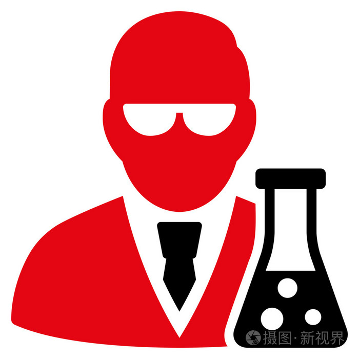 科学家与瓶图标