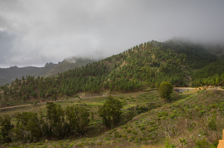 在特内里费岛上的山风景