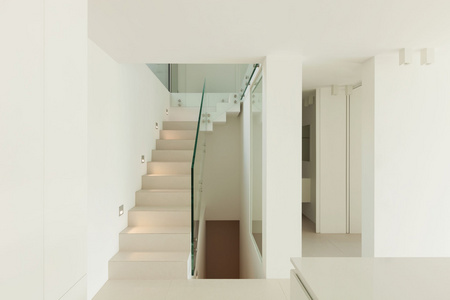 现代住宅的楼梯