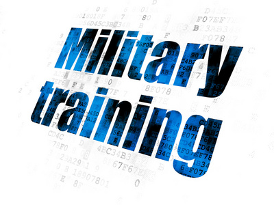 学习概念数字背景军事训练