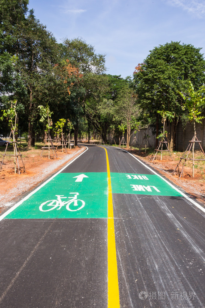 自行车车道标志