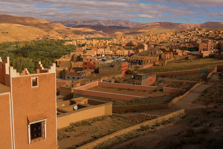 三峡 de Dades，在摩洛哥阿特拉斯山。猴子的手指