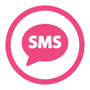 Sms 圆的光栅图标