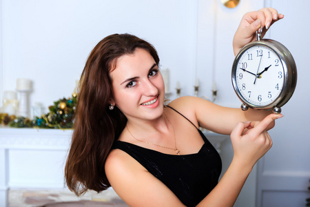 美女时钟图片
