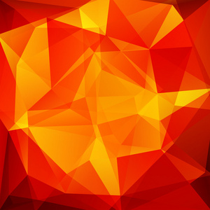 由红 黄 橙色的三角形组成的抽象背景