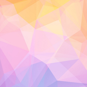 由橘黄色 粉红色 紫色三角形组成的抽象背景