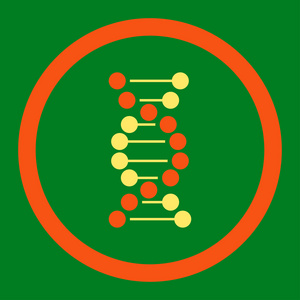 Dna 螺旋圆的光栅图标