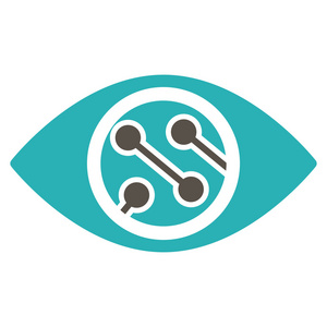 智能隐形眼镜图标照片