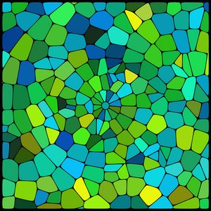 抽象背景组成的绿色 蓝色的几何形状