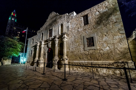 有趣的观点，历史阿拉莫的 San Antonio，德克萨斯州