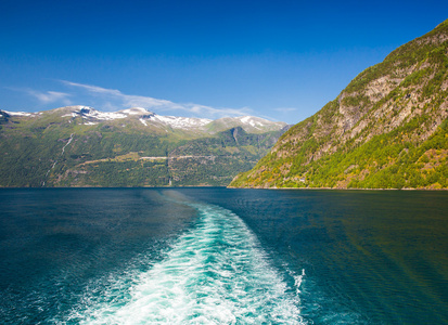 美丽的挪威的峡湾