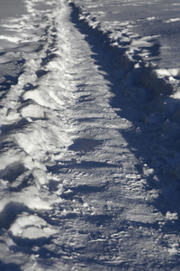 雪覆盖的路径