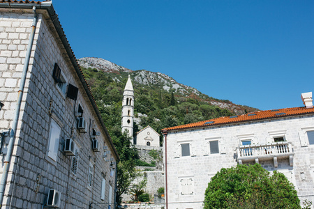 Perast，科托尔湾 黑山的中世纪教堂