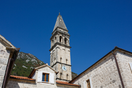 Perast，科托尔湾 黑山的中世纪教堂