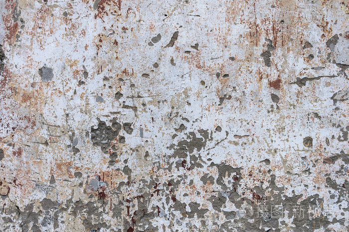 老脏划痕贴满的墙