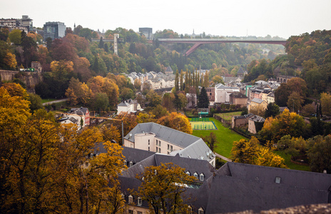卢森堡市鸟瞰图
