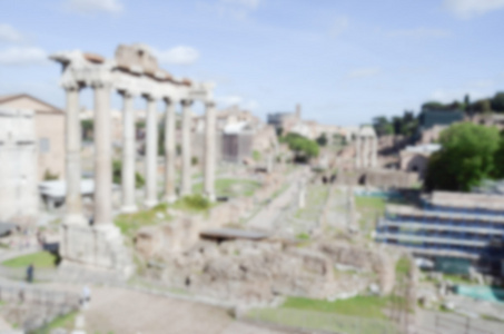 罗马罗马广场废墟的缺失背景