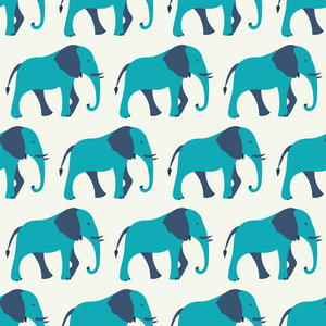 动物无缝模式的大象