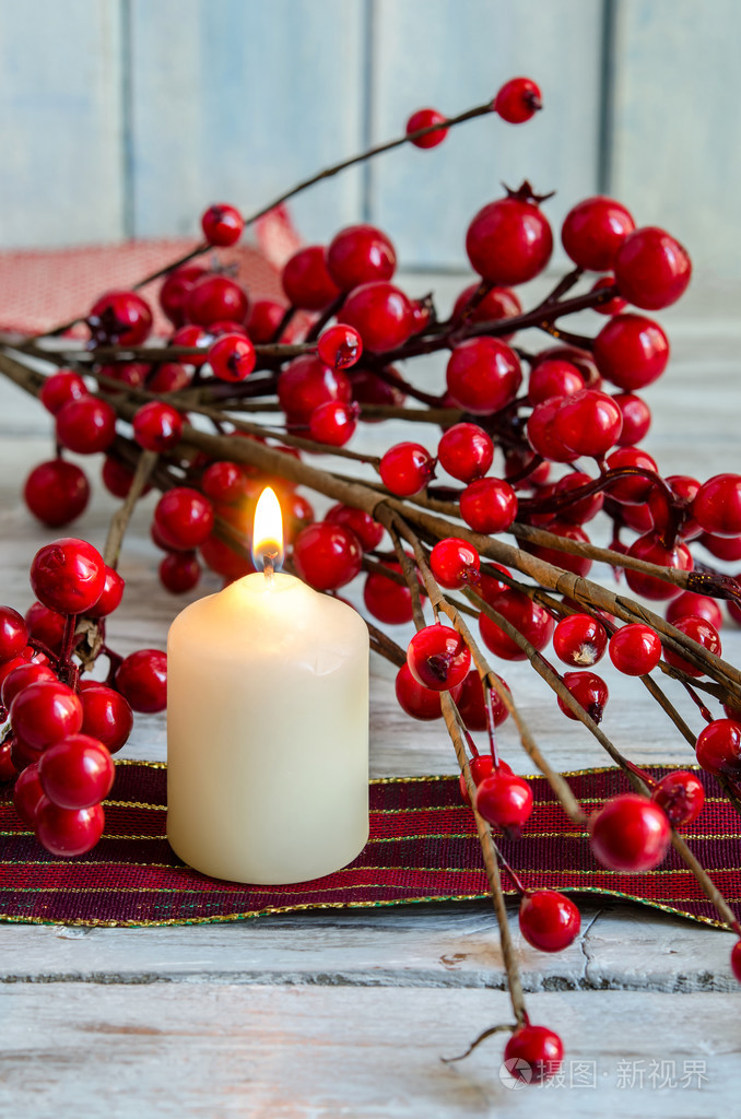 圣诞蜡烛装饰