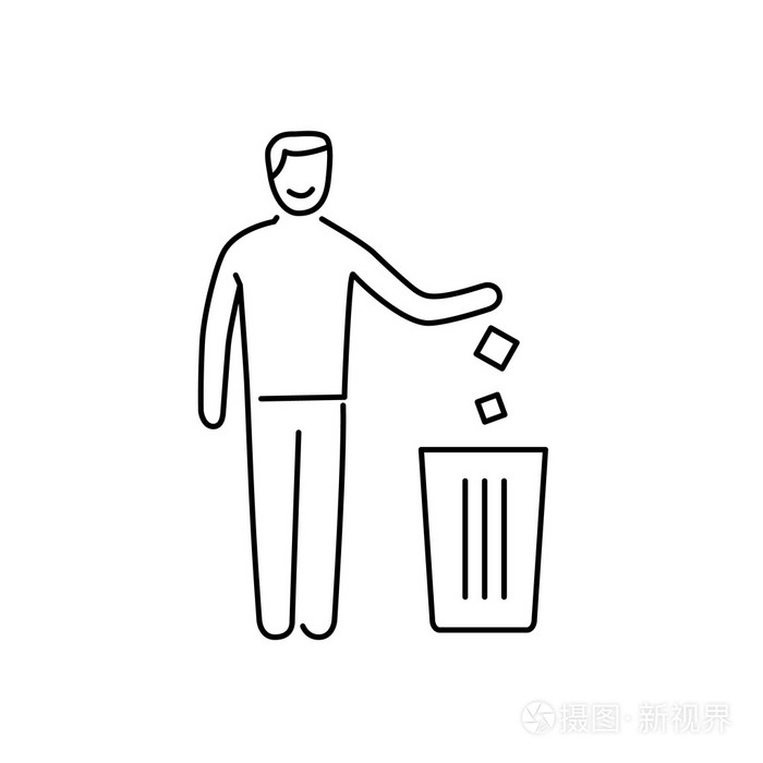 回收站符号插画-正版商用图片1kslvi-摄图新视界