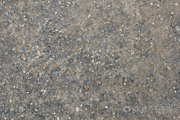 砂砾和灰尘表面与小石头