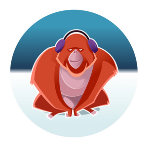 红毛猩猩和冬天