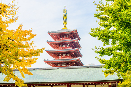 美丽的建筑，在浅草寺