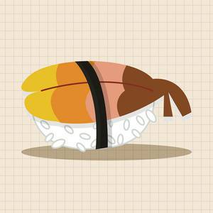 日本料理寿司主题元素
