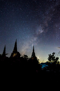 银河系在 chaluamprakiet 寺南邦