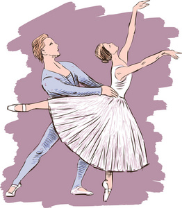 跳芭蕾舞的夫妇