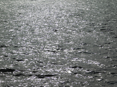 海滩泳池上的大海和海浪