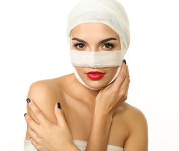 红色的纱布图片