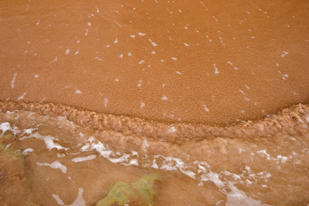 海水和沙滩沙