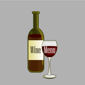 手工绘制的葡萄酒标签