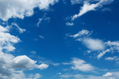 白云和蓝天天气背景