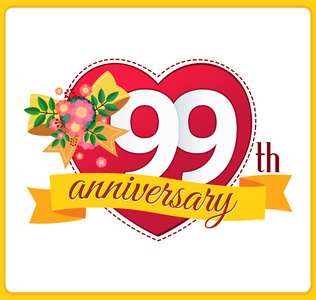 多彩的结婚周年纪念标志多彩的结婚周年纪念标志结婚周年纪念日,一对
