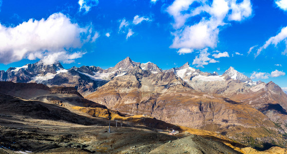 在瑞士阿尔卑斯山风景