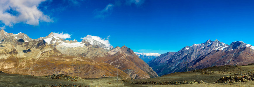 在瑞士阿尔卑斯山风景